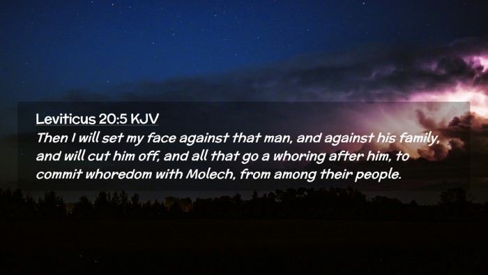 Picture 02 - Leviticus 20:5 KJV Desktop Wallpaper - Then I will set my face against that man, and - Desktop Bible Verse Wallpaper