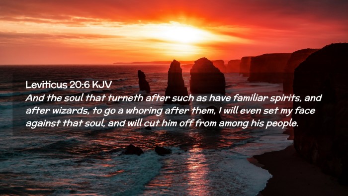 Picture 02 - Leviticus 20:6 KJV Desktop Wallpaper - And the soul that turneth after such as have - Desktop Bible Verse Wallpaper