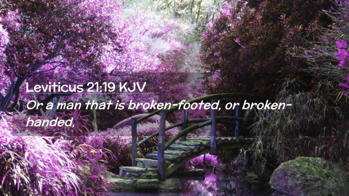 Picture 02 - Leviticus 21:19 KJV Desktop Wallpaper - Or a man that is broken-footed, or - Desktop Bible Verse Wallpaper