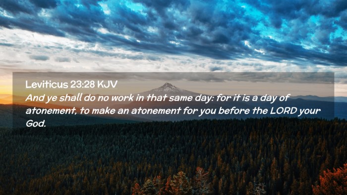Picture 02 - Leviticus 23:28 KJV Desktop Wallpaper - And ye shall do no work in that same day: for it - Desktop Bible Verse Wallpaper