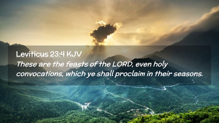 Picture 02 - Leviticus 23:4 KJV Desktop Wallpaper - These are the feasts of the LORD, even holy - Desktop Bible Verse Wallpaper