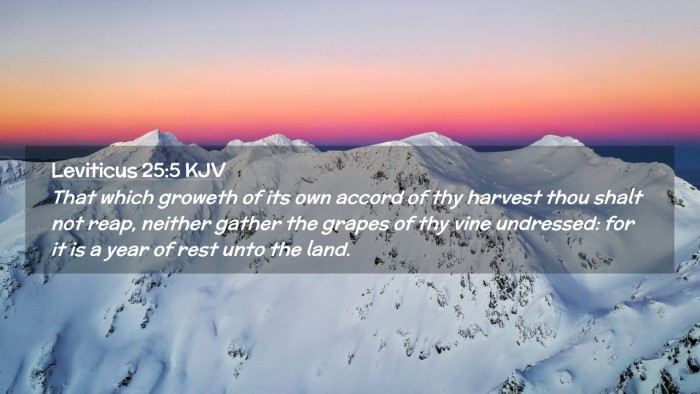 Picture 02 - Leviticus 25:5 KJV Desktop Wallpaper - That which groweth of its own accord of thy - Desktop Bible Verse Wallpaper
