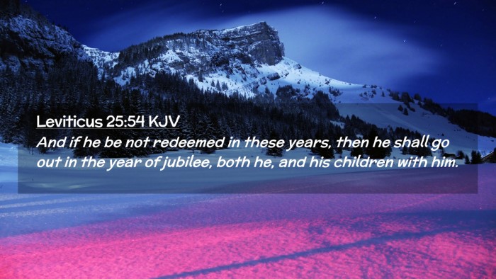 Picture 02 - Leviticus 25:54 KJV Desktop Wallpaper - And if he be not redeemed in these years, then he - Desktop Bible Verse Wallpaper