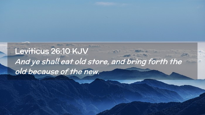 Picture 02 - Leviticus 26:10 KJV Desktop Wallpaper - And ye shall eat old store, and bring forth the - Desktop Bible Verse Wallpaper