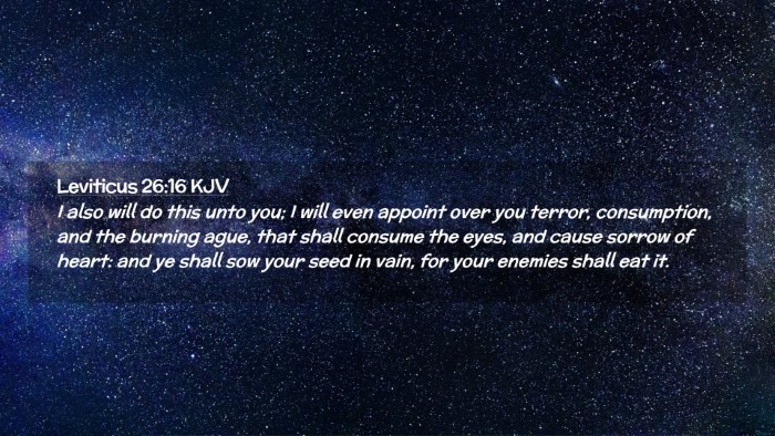 Picture 02 - Leviticus 26:16 KJV Desktop Wallpaper - I also will do this unto you; I will even appoint - Desktop Bible Verse Wallpaper