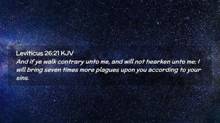 Picture 02 - Leviticus 26:21 KJV Desktop Wallpaper - And if ye walk contrary unto me, and will not - Desktop Bible Verse Wallpaper