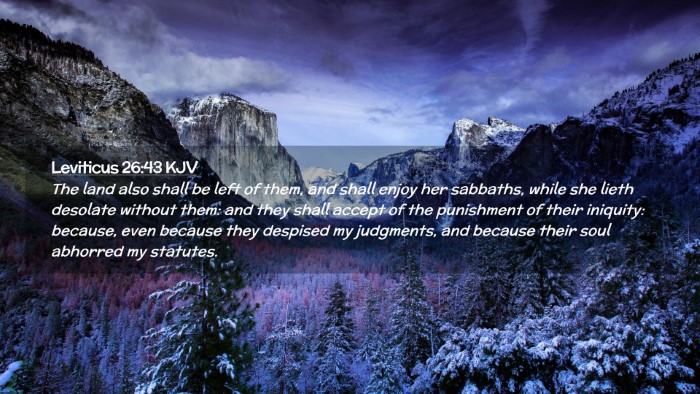 Picture 02 - Leviticus 26:43 KJV Desktop Wallpaper - The land also shall be left of them, and shall - Desktop Bible Verse Wallpaper