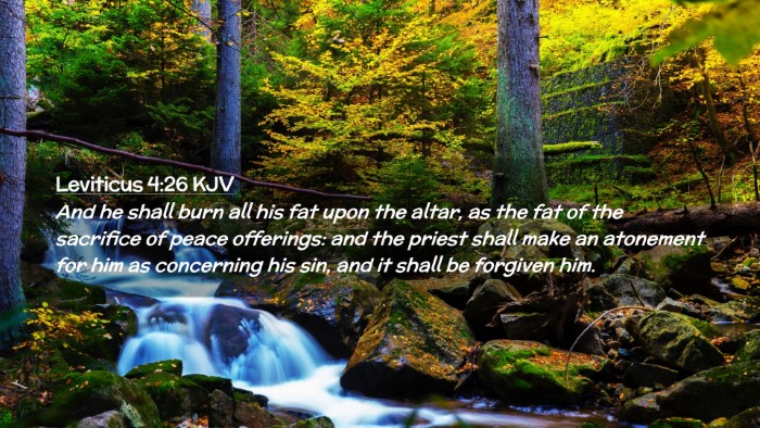 Picture 02 - Leviticus 4:26 KJV Desktop Wallpaper - And he shall burn all his fat upon the altar, as - Desktop Bible Verse Wallpaper