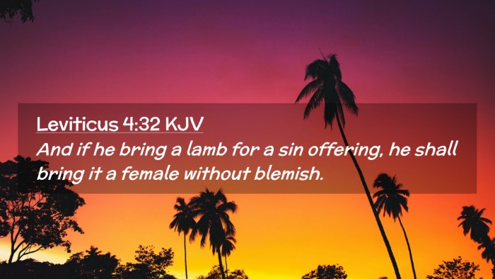 Picture 02 - Leviticus 4:32 KJV Desktop Wallpaper - And if he bring a lamb for a sin offering, he - Desktop Bible Verse Wallpaper