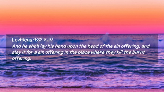 Picture 02 - Leviticus 4:33 KJV Desktop Wallpaper - And he shall lay his hand upon the head of the - Desktop Bible Verse Wallpaper