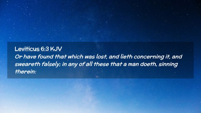 Picture 02 - Leviticus 6:3 KJV Desktop Wallpaper - Or have found that which was lost, and lieth - Desktop Bible Verse Wallpaper