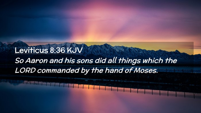 Picture 02 - Leviticus 8:36 KJV Desktop Wallpaper - So Aaron and his sons did all things which the - Desktop Bible Verse Wallpaper