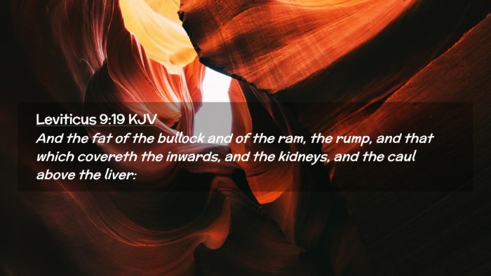 Picture 02 - Leviticus 9:19 KJV Desktop Wallpaper - And the fat of the bullock and of the ram, the - Desktop Bible Verse Wallpaper