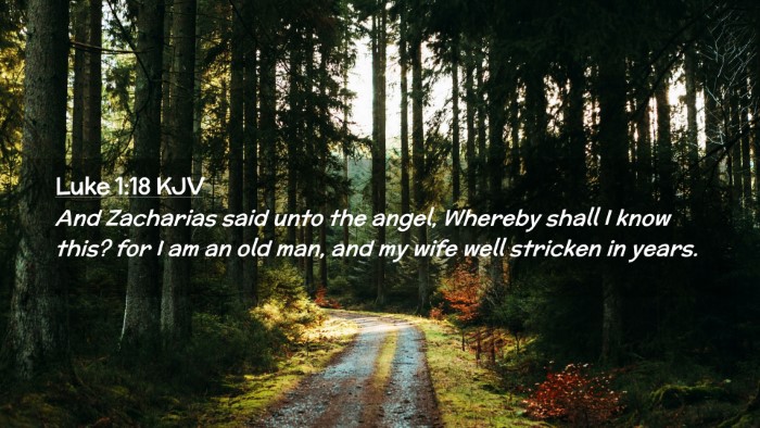 Picture 02 - Luke 1:18 KJV Desktop Wallpaper - And Zacharias said unto the angel, Whereby shall - Desktop Bible Verse Wallpaper