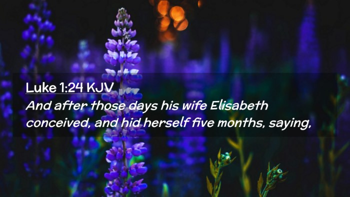 Picture 02 - Luke 1:24 KJV Desktop Wallpaper - And after those days his wife Elisabeth - Desktop Bible Verse Wallpaper