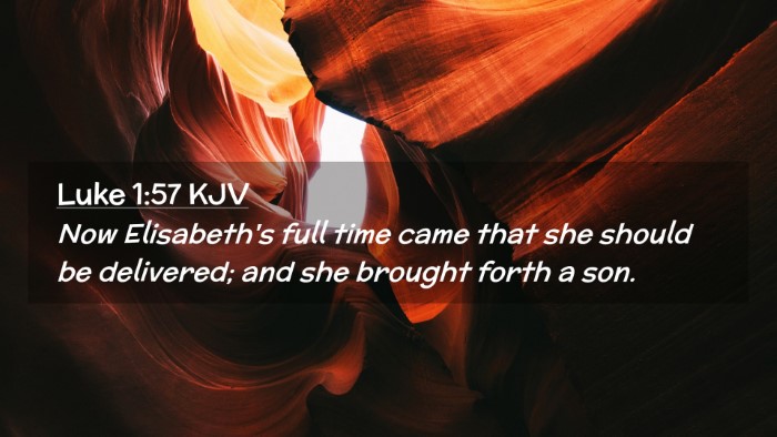 Picture 02 - Luke 1:57 KJV Desktop Wallpaper - Now Elisabeth's full time came that she should be - Desktop Bible Verse Wallpaper