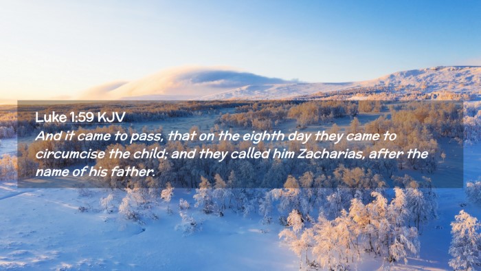 Picture 02 - Luke 1:59 KJV Desktop Wallpaper - And it came to pass, that on the eighth day they - Desktop Bible Verse Wallpaper