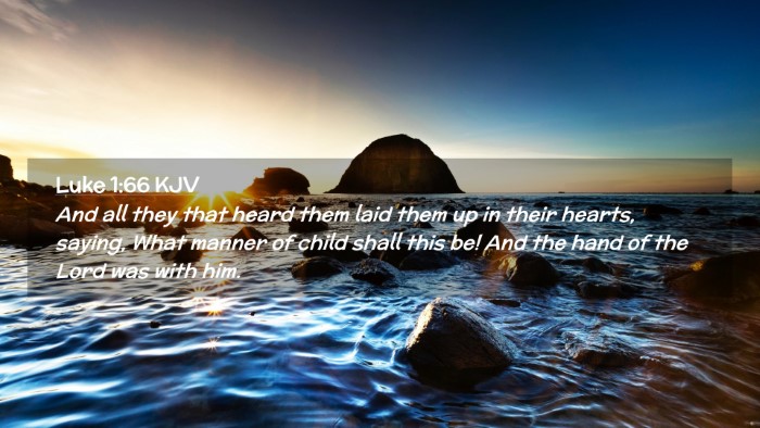 Picture 02 - Luke 1:66 KJV Desktop Wallpaper - And all they that heard them laid them up in - Desktop Bible Verse Wallpaper