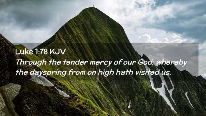 Picture 02 - Luke 1:78 KJV Desktop Wallpaper - Through the tender mercy of our God; whereby the - Desktop Bible Verse Wallpaper