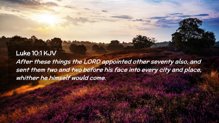 Picture 02 - Luke 10:1 KJV Desktop Wallpaper - After these things the LORD appointed other - Desktop Bible Verse Wallpaper