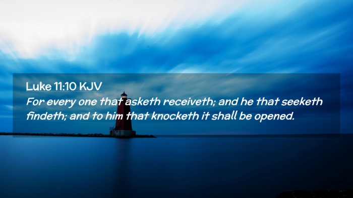 Picture 02 - Luke 11:10 KJV Desktop Wallpaper - For every one that asketh receiveth; and he that - Desktop Bible Verse Wallpaper