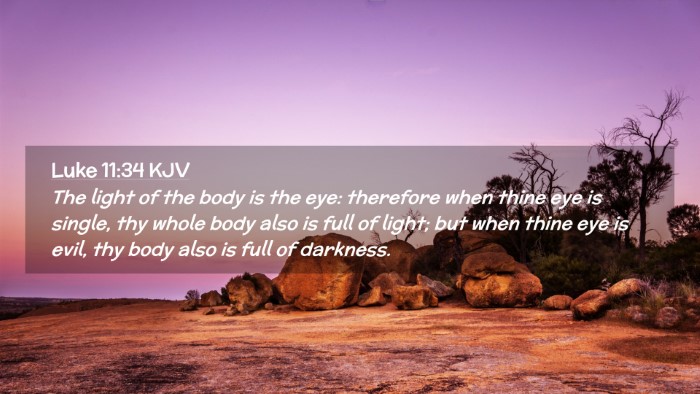 Picture 02 - Luke 11:34 KJV Desktop Wallpaper - The light of the body is the eye: therefore when - Desktop Bible Verse Wallpaper