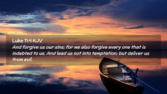 Picture 02 - Luke 11:4 KJV Desktop Wallpaper - And forgive us our sins; for we also forgive - Desktop Bible Verse Wallpaper