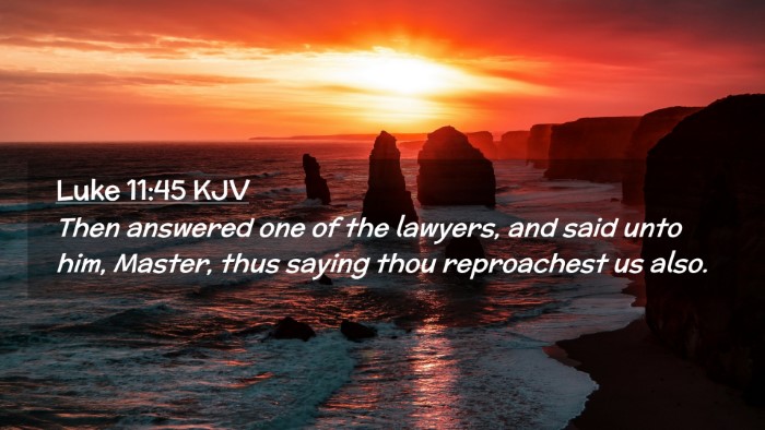 Picture 02 - Luke 11:45 KJV Desktop Wallpaper - Then answered one of the lawyers, and said unto - Desktop Bible Verse Wallpaper