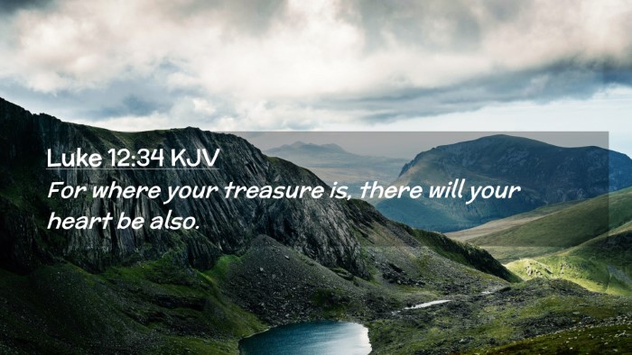 Picture 02 - Luke 12:34 KJV Desktop Wallpaper - For where your treasure is, there will your heart - Desktop Bible Verse Wallpaper