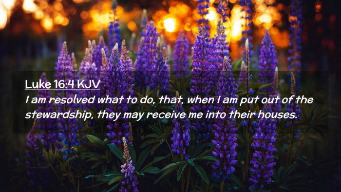 Picture 02 - Luke 16:4 KJV Desktop Wallpaper - I am resolved what to do, that, when I am put out - Desktop Bible Verse Wallpaper