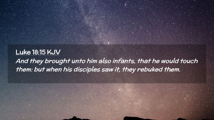 Picture 02 - Luke 18:15 KJV Desktop Wallpaper - And they brought unto him also infants, that he - Desktop Bible Verse Wallpaper