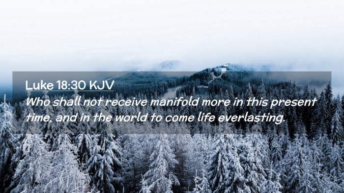 Picture 02 - Luke 18:30 KJV Desktop Wallpaper - Who shall not receive manifold more in this - Desktop Bible Verse Wallpaper