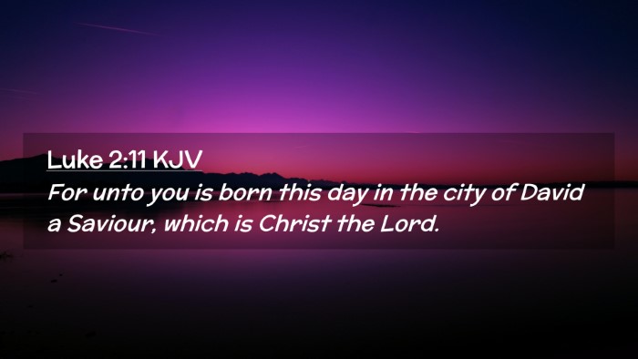 Picture 02 - Luke 2:11 KJV Desktop Wallpaper - For unto you is born this day in the city of - Desktop Bible Verse Wallpaper