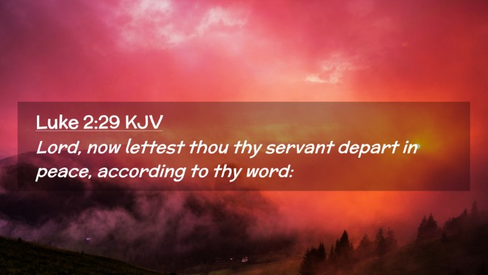 Picture 02 - Luke 2:29 KJV Desktop Wallpaper - Lord, now lettest thou thy servant depart in - Desktop Bible Verse Wallpaper