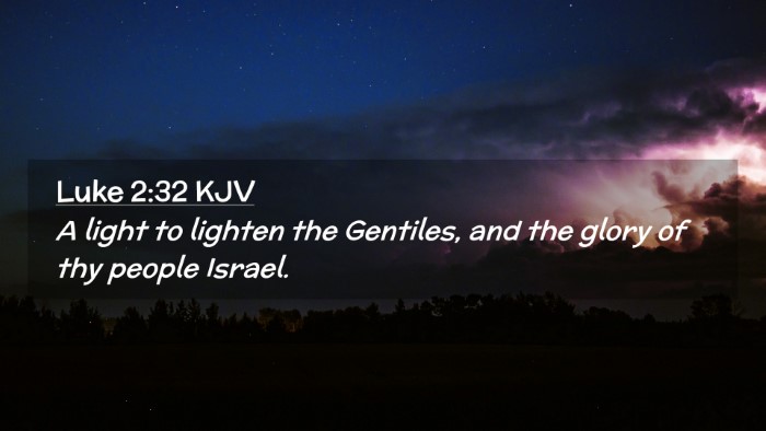 Picture 02 - Luke 2:32 KJV Desktop Wallpaper - A light to lighten the Gentiles, and the glory of - Desktop Bible Verse Wallpaper
