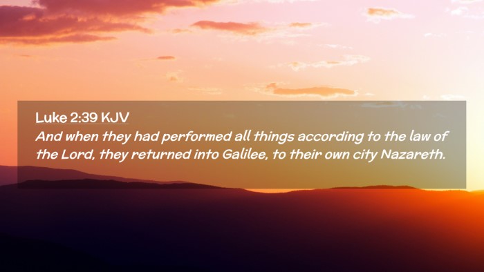 Picture 02 - Luke 2:39 KJV Desktop Wallpaper - And when they had performed all things according - Desktop Bible Verse Wallpaper