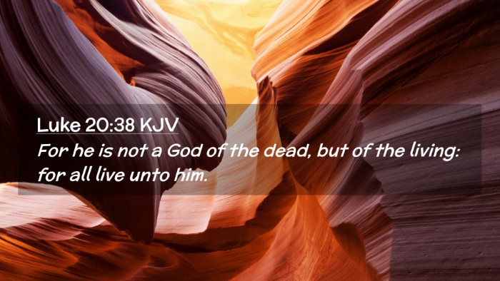 Picture 02 - Luke 20:38 KJV Desktop Wallpaper - For he is not a God of the dead, but of the - Desktop Bible Verse Wallpaper