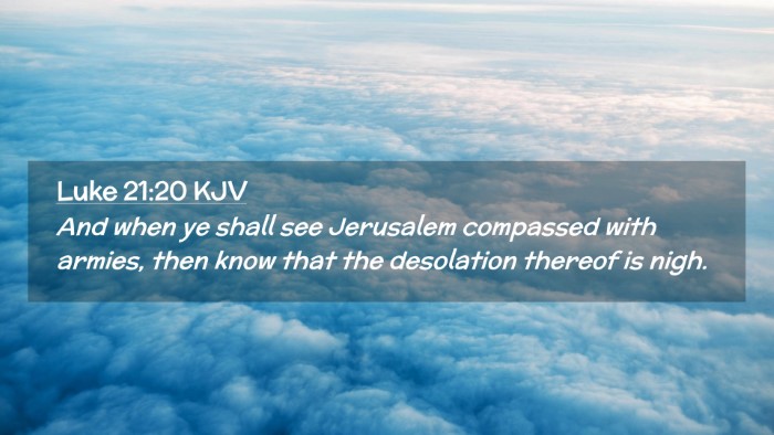 Picture 02 - Luke 21:20 KJV Desktop Wallpaper - And when ye shall see Jerusalem compassed with - Desktop Bible Verse Wallpaper