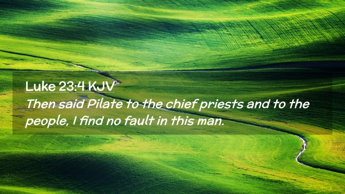 Picture 02 - Luke 23:4 KJV Desktop Wallpaper - Then said Pilate to the chief priests and to the - Desktop Bible Verse Wallpaper