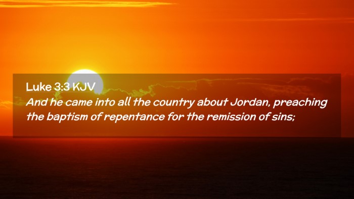 Picture 02 - Luke 3:3 KJV Desktop Wallpaper - And he came into all the country about Jordan, - Desktop Bible Verse Wallpaper