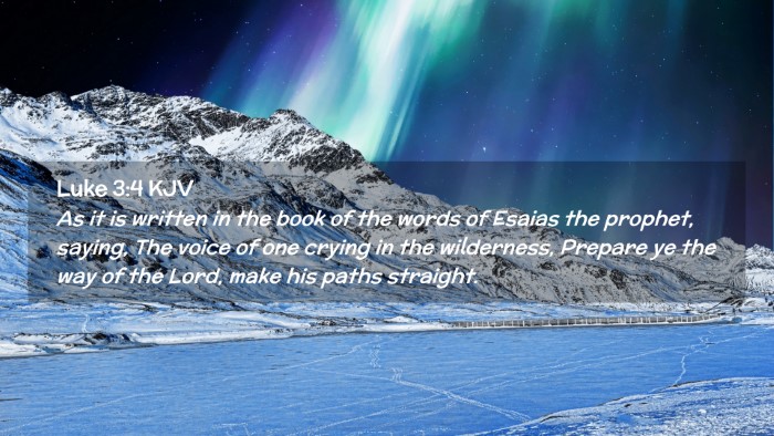 Picture 02 - Luke 3:4 KJV Desktop Wallpaper - As it is written in the book of the words of - Desktop Bible Verse Wallpaper