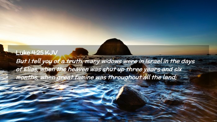 Picture 02 - Luke 4:25 KJV Desktop Wallpaper - But I tell you of a truth, many widows were in - Desktop Bible Verse Wallpaper