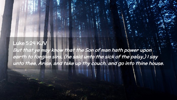 Picture 02 - Luke 5:24 KJV Desktop Wallpaper - But that ye may know that the Son of man hath - Desktop Bible Verse Wallpaper