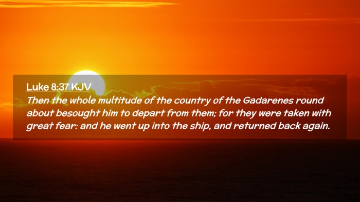 Picture 02 - Luke 8:37 KJV Desktop Wallpaper - Then the whole multitude of the country of the - Desktop Bible Verse Wallpaper