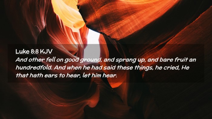 Picture 02 - Luke 8:8 KJV Desktop Wallpaper - And other fell on good ground, and sprang up, and - Desktop Bible Verse Wallpaper