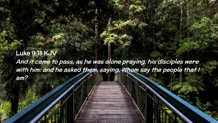 Picture 02 - Luke 9:18 KJV Desktop Wallpaper - And it came to pass, as he was alone praying, his - Desktop Bible Verse Wallpaper