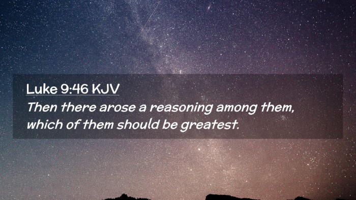 Picture 02 - Luke 9:46 KJV Desktop Wallpaper - Then there arose a reasoning among them, which of - Desktop Bible Verse Wallpaper