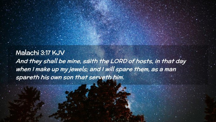 Picture 02 - Malachi 3:17 KJV Desktop Wallpaper - And they shall be mine, saith the LORD of hosts, - Desktop Bible Verse Wallpaper