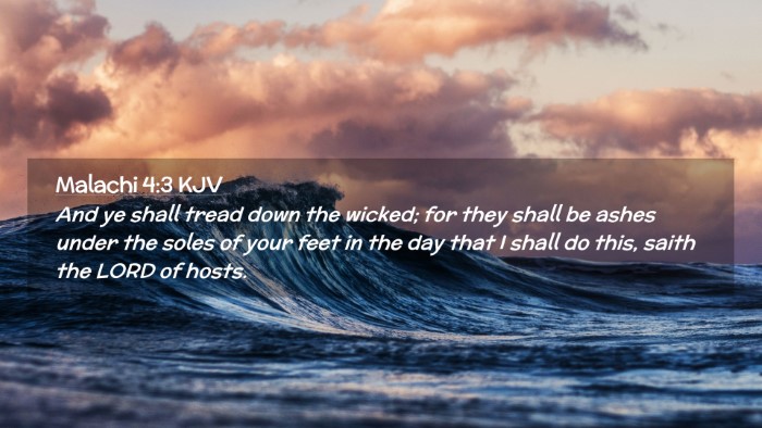 Picture 02 - Malachi 4:3 KJV Desktop Wallpaper - And ye shall tread down the wicked; for they - Desktop Bible Verse Wallpaper