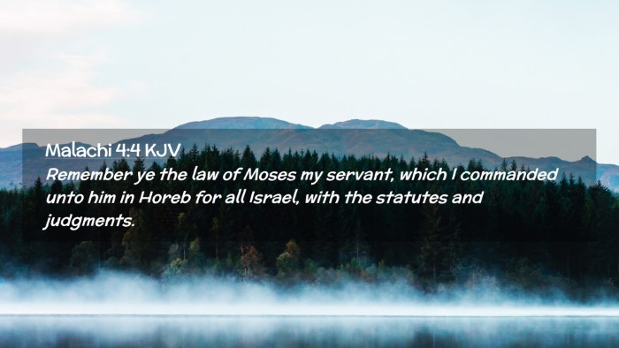 Picture 02 - Malachi 4:4 KJV Desktop Wallpaper - Remember ye the law of Moses my servant, which I - Desktop Bible Verse Wallpaper